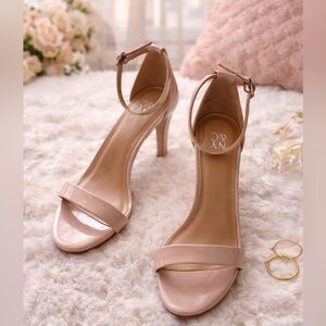 New York & Company Women's Beige Heeled Sandals